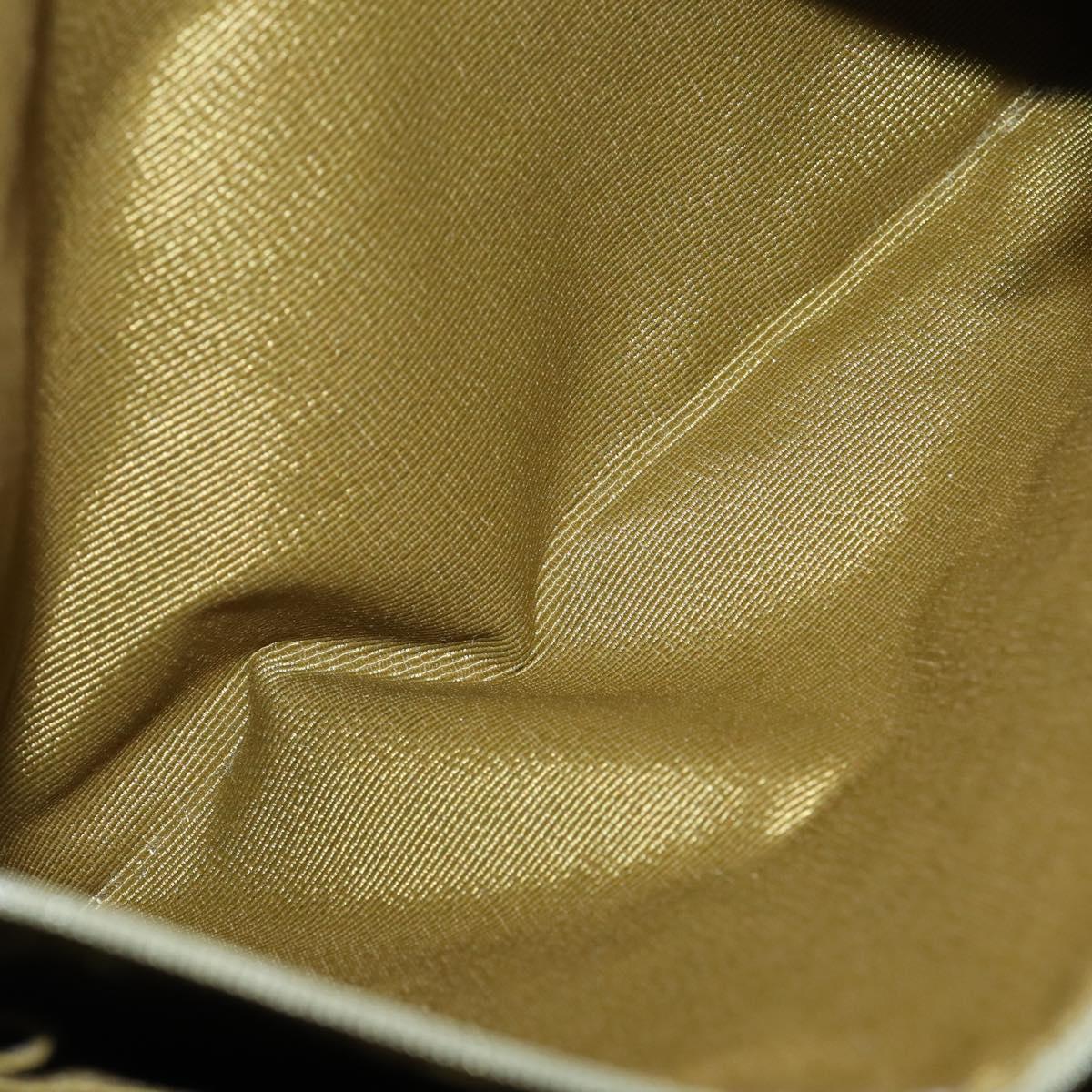 Salvatore Ferragamo Tote Bag Canvas 2way Beige Gold Auth BA12135