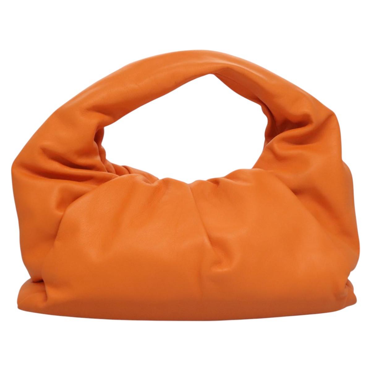 BOTTEGA VENETA Shoulder Bag Leather Orange Auth BA1216AM