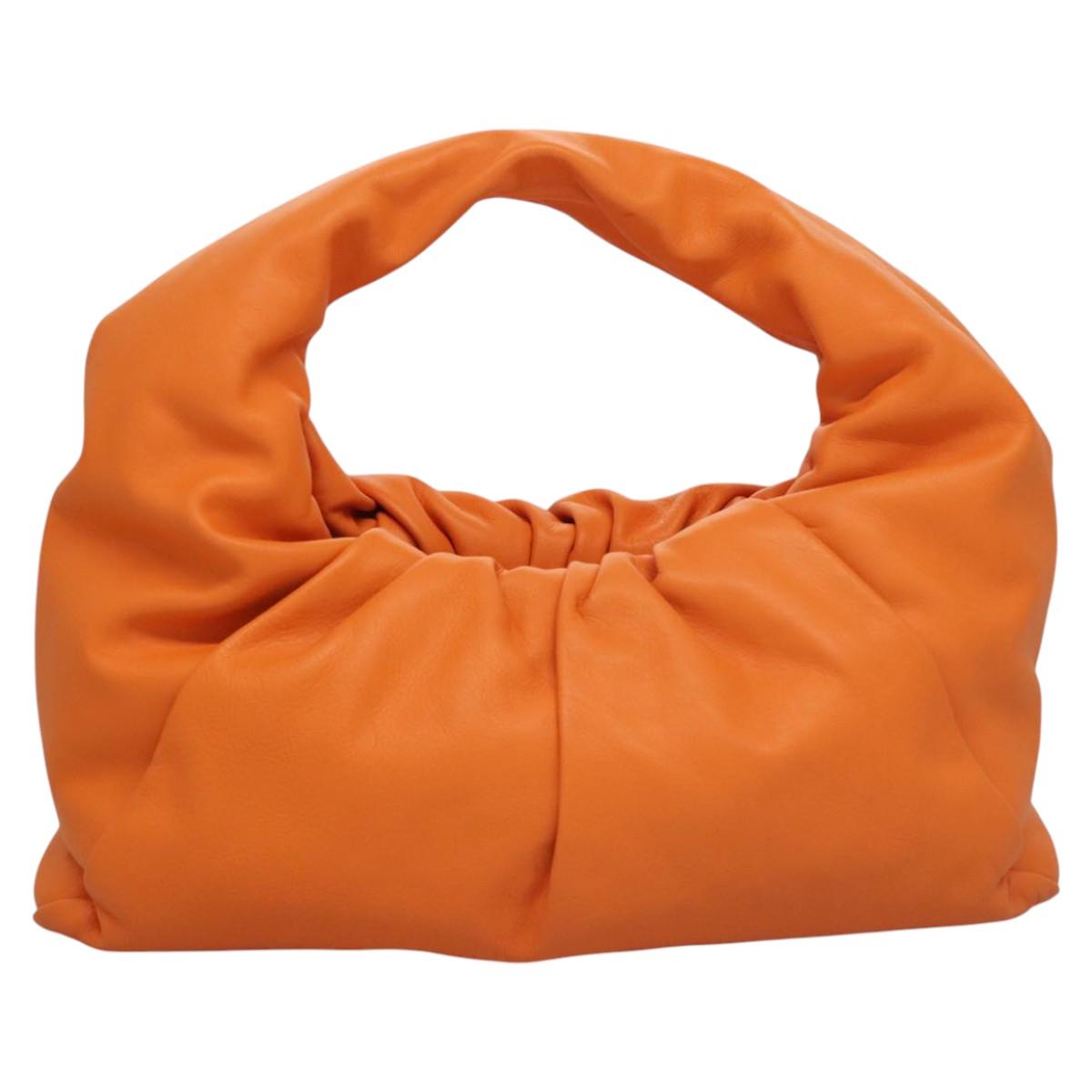 BOTTEGA VENETA Shoulder Bag Leather Orange Auth BA1216AM