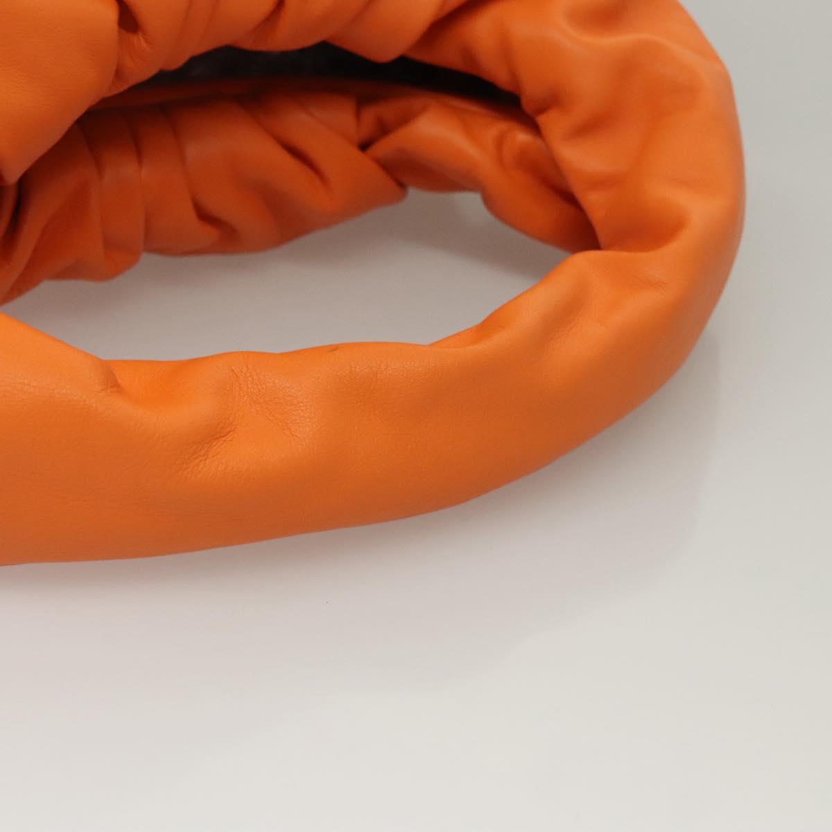 BOTTEGA VENETA Shoulder Bag Leather Orange Auth BA1216AM