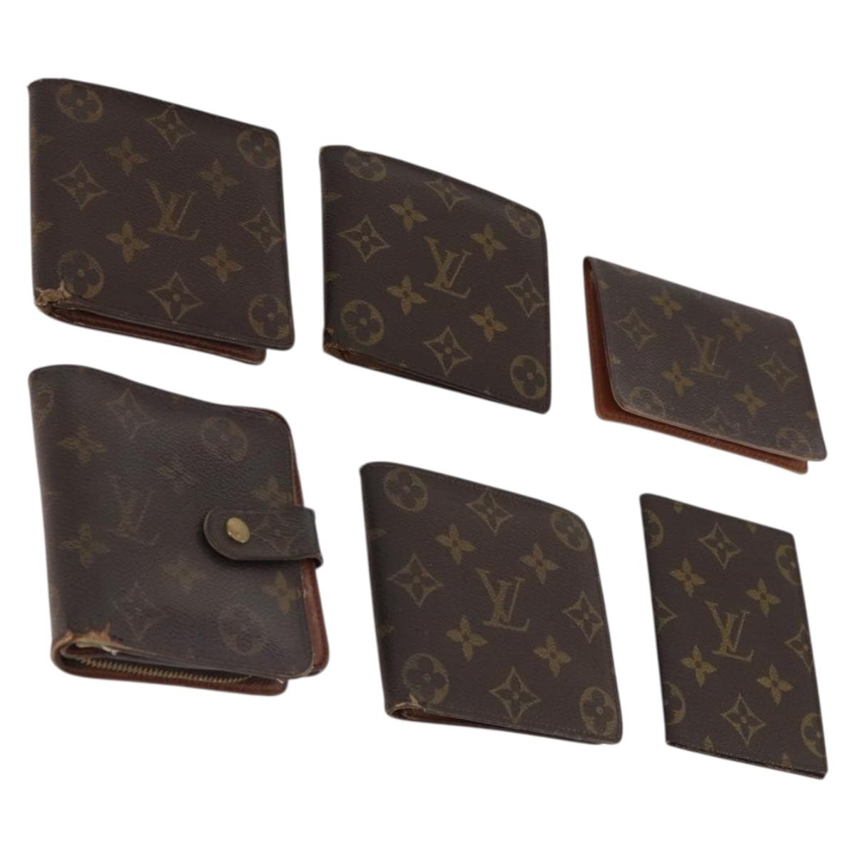 LOUIS VUITTON Monogram Wallet 6 Set LV Auth BA12174