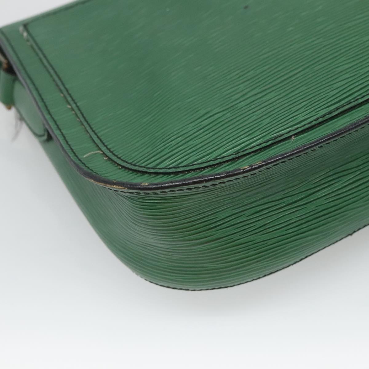 LOUIS VUITTON Epi Saint Cloud GM Shoulder Bag Green M52194 LV Auth BA1218