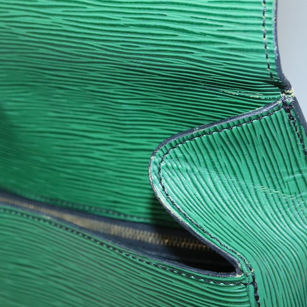 LOUIS VUITTON Epi Saint Cloud GM Shoulder Bag Green M52194 LV Auth BA1218