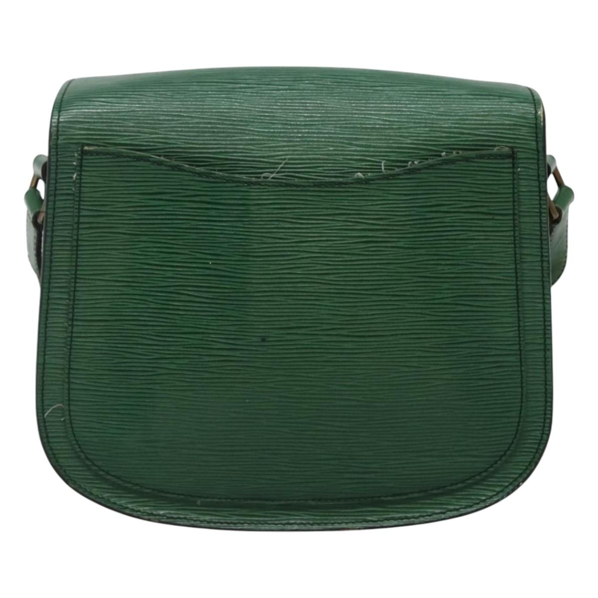 LOUIS VUITTON Epi Saint Cloud GM Shoulder Bag Green M52194 LV Auth BA1218