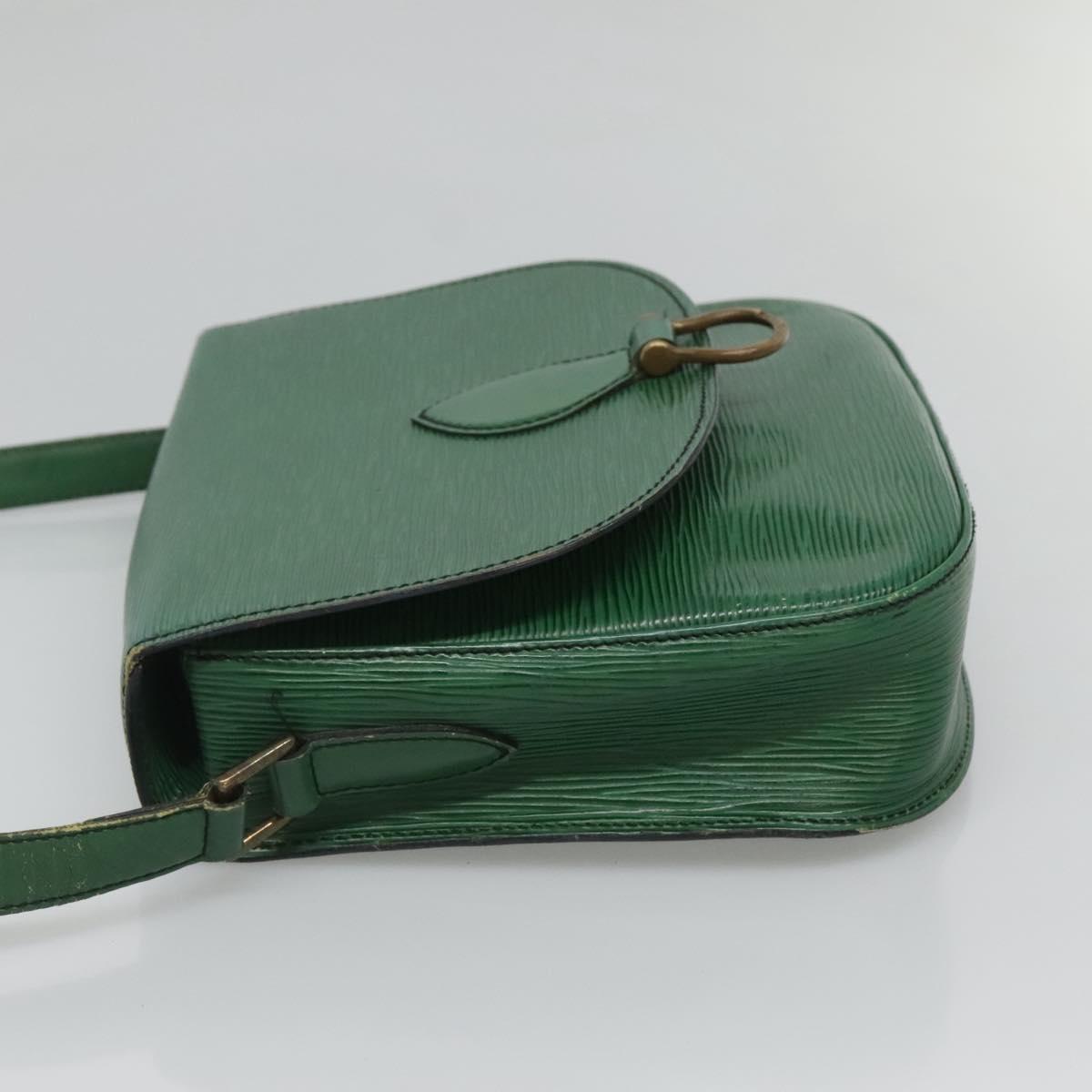 LOUIS VUITTON Epi Saint Cloud GM Shoulder Bag Green M52194 LV Auth BA1218