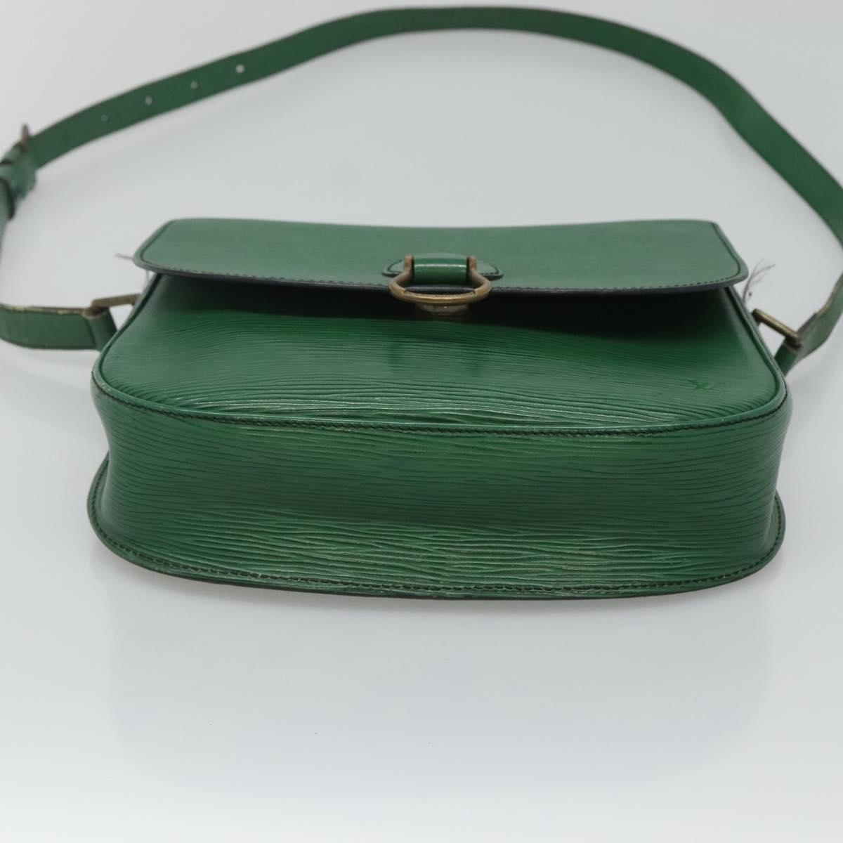 LOUIS VUITTON Epi Saint Cloud GM Shoulder Bag Green M52194 LV Auth BA1218