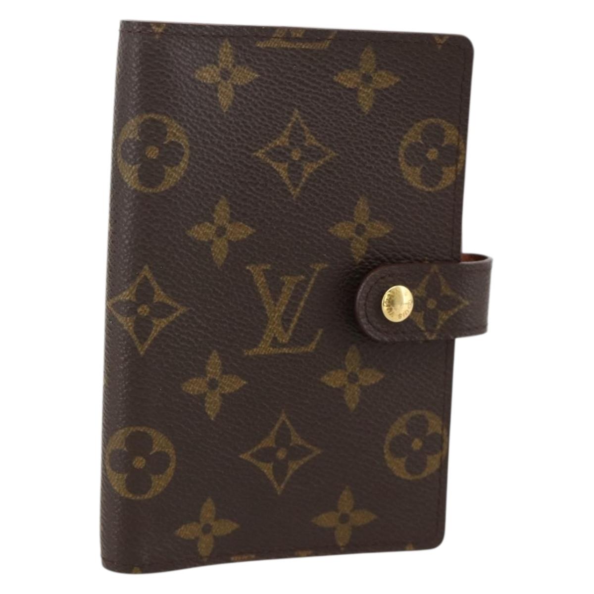 LOUIS VUITTON Monogram Agenda PM Day Planner Cover R20005 LV Auth BA12184A