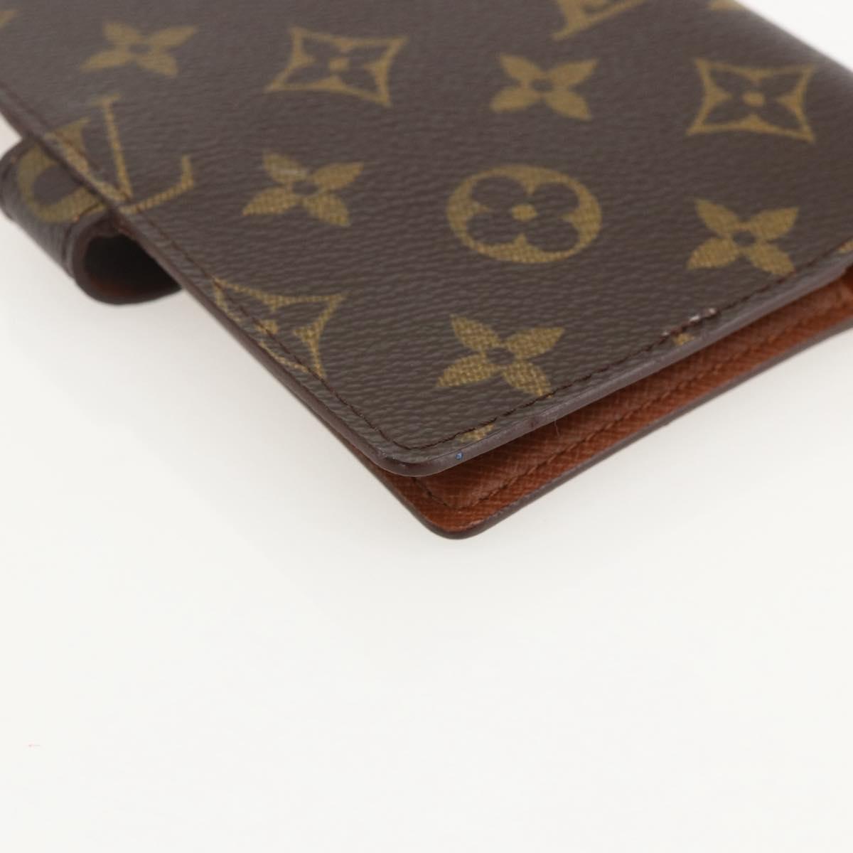 LOUIS VUITTON Monogram Agenda PM Day Planner Cover R20005 LV Auth BA12184A