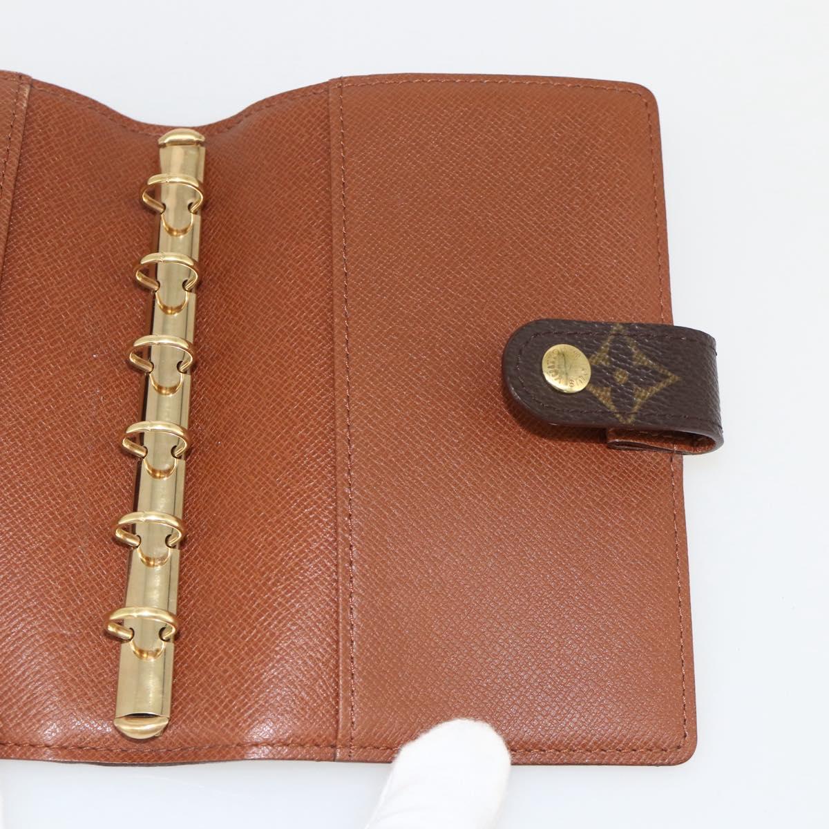 LOUIS VUITTON Monogram Agenda PM Day Planner Cover R20005 LV Auth BA12184A