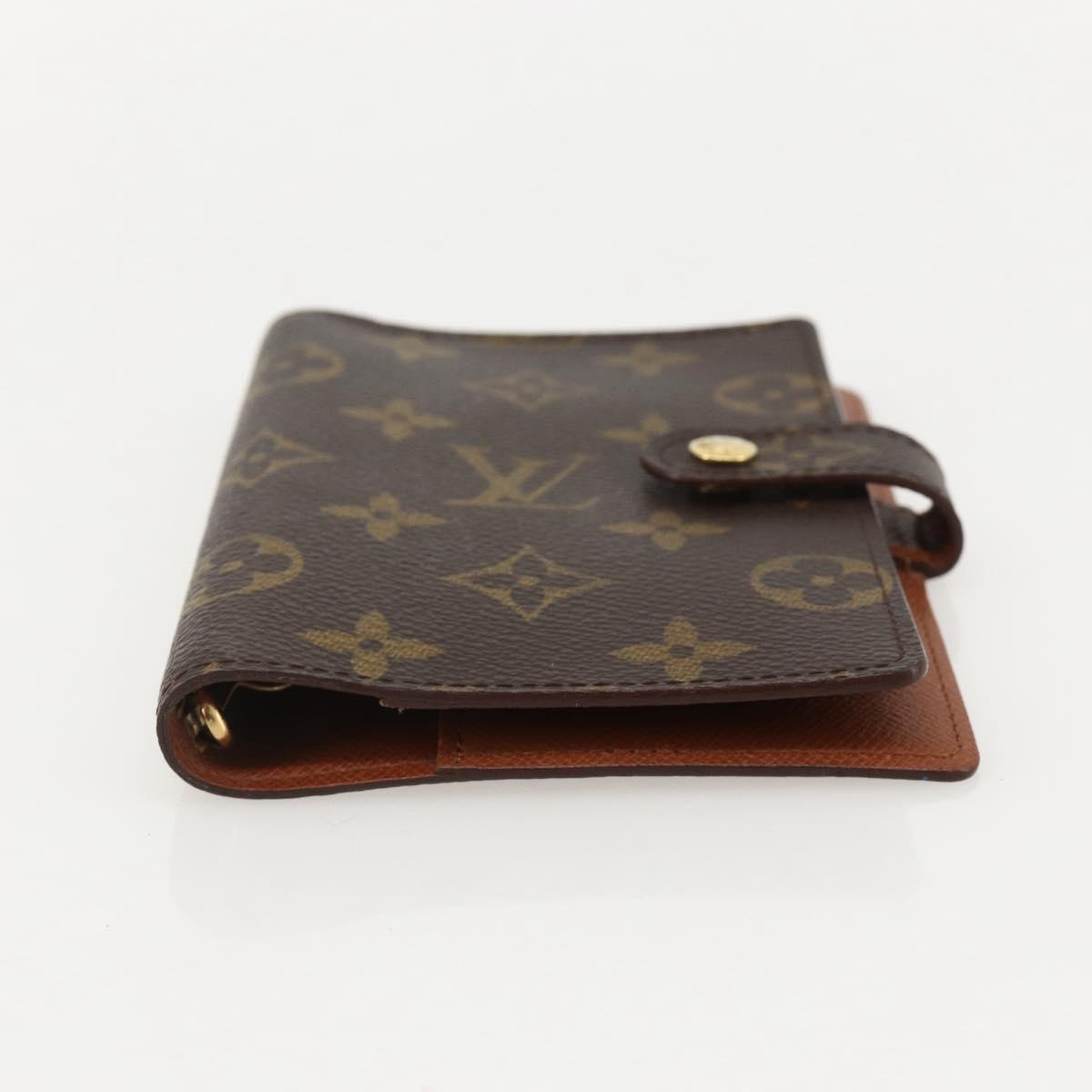 LOUIS VUITTON Monogram Agenda PM Day Planner Cover R20005 LV Auth BA12184A