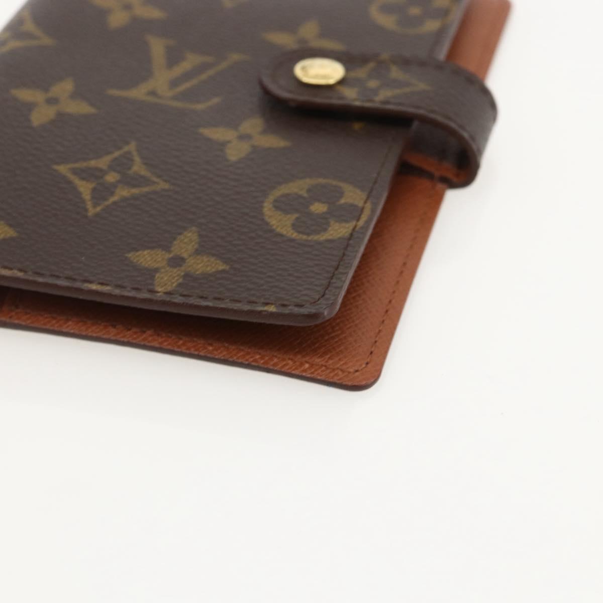 LOUIS VUITTON Monogram Agenda PM Day Planner Cover R20005 LV Auth BA12184A