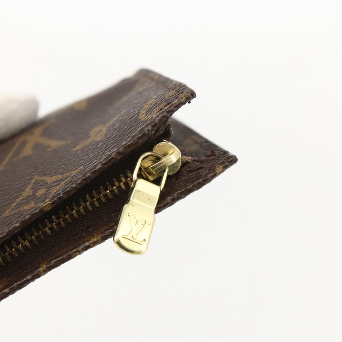 LOUIS VUITTON Monogram Bucket PM Accessory Pouch LV Auth BA12185