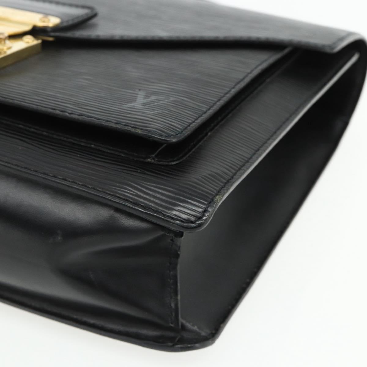 LOUIS VUITTON Epi Monceau 28 Hand Bag Black M52122 LV Auth BA12216