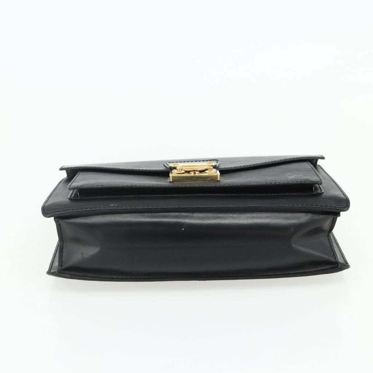 LOUIS VUITTON Epi Monceau 28 Hand Bag Black M52122 LV Auth BA12216