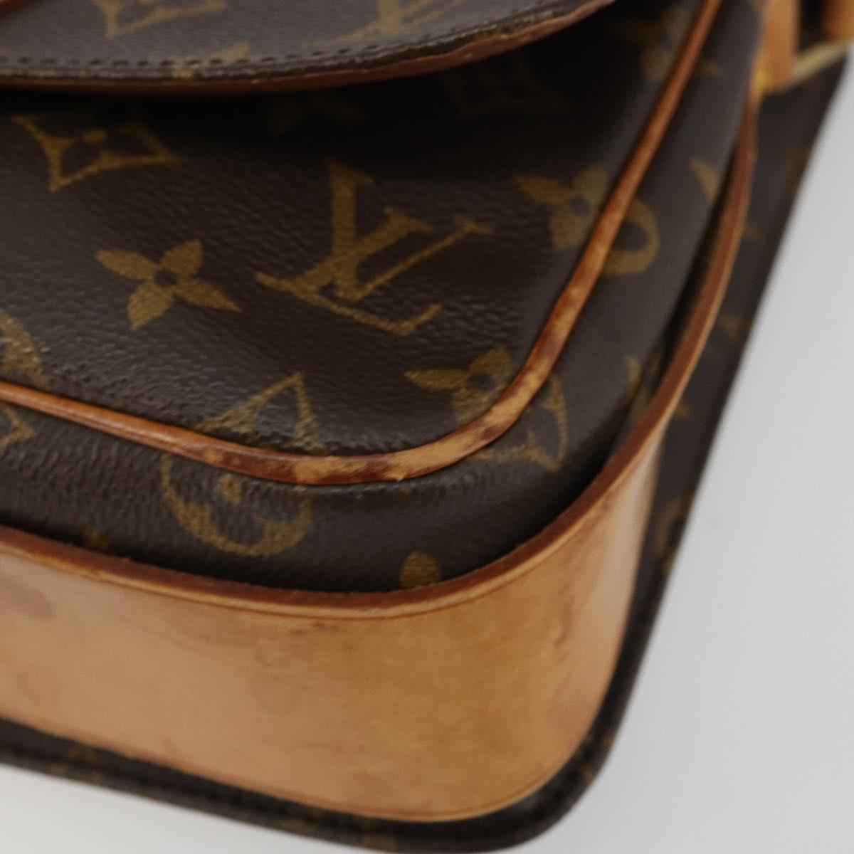 LOUIS VUITTON Monogram Cartouchiere MM Shoulder Bag M51253 LV Auth BA12218