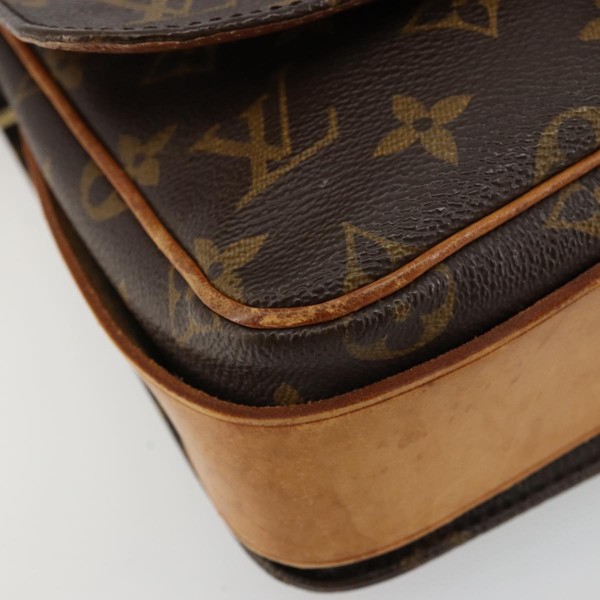 LOUIS VUITTON Monogram Cartouchiere MM Shoulder Bag M51253 LV Auth BA12218