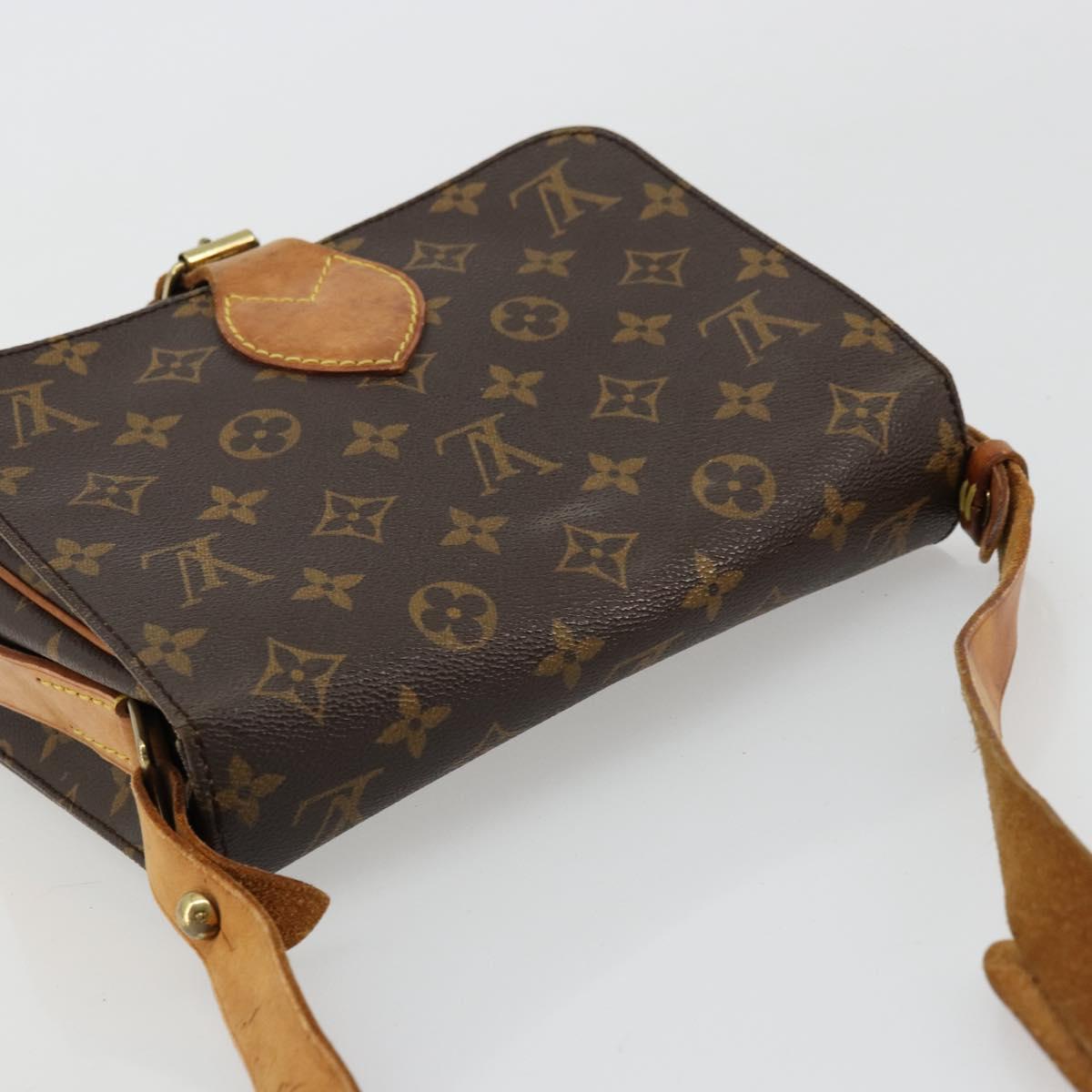 LOUIS VUITTON Monogram Cartouchiere MM Shoulder Bag M51253 LV Auth BA12218