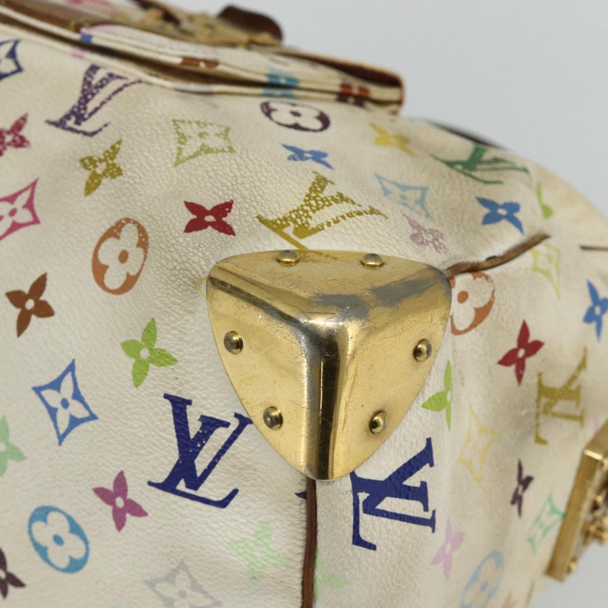 LOUIS VUITTON Monogram Multicolor Speedy 30 Bag White M92643 LV Auth BA12232