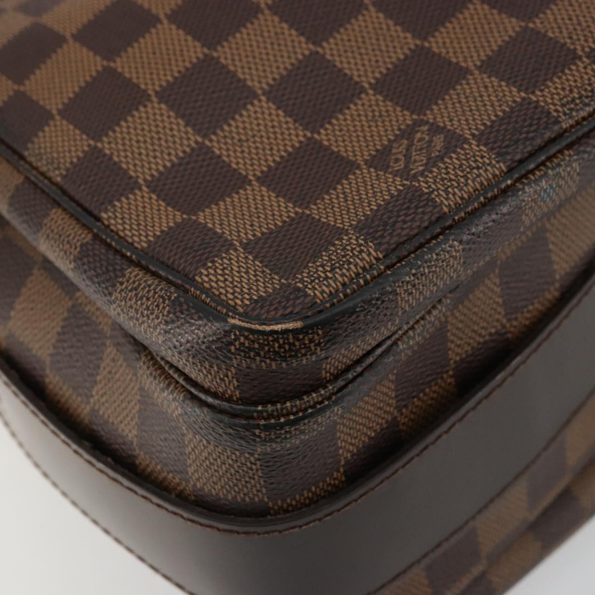 LOUIS VUITTON Damier Ebene Naviglio Shoulder Bag N45255 LV Auth BA12240
