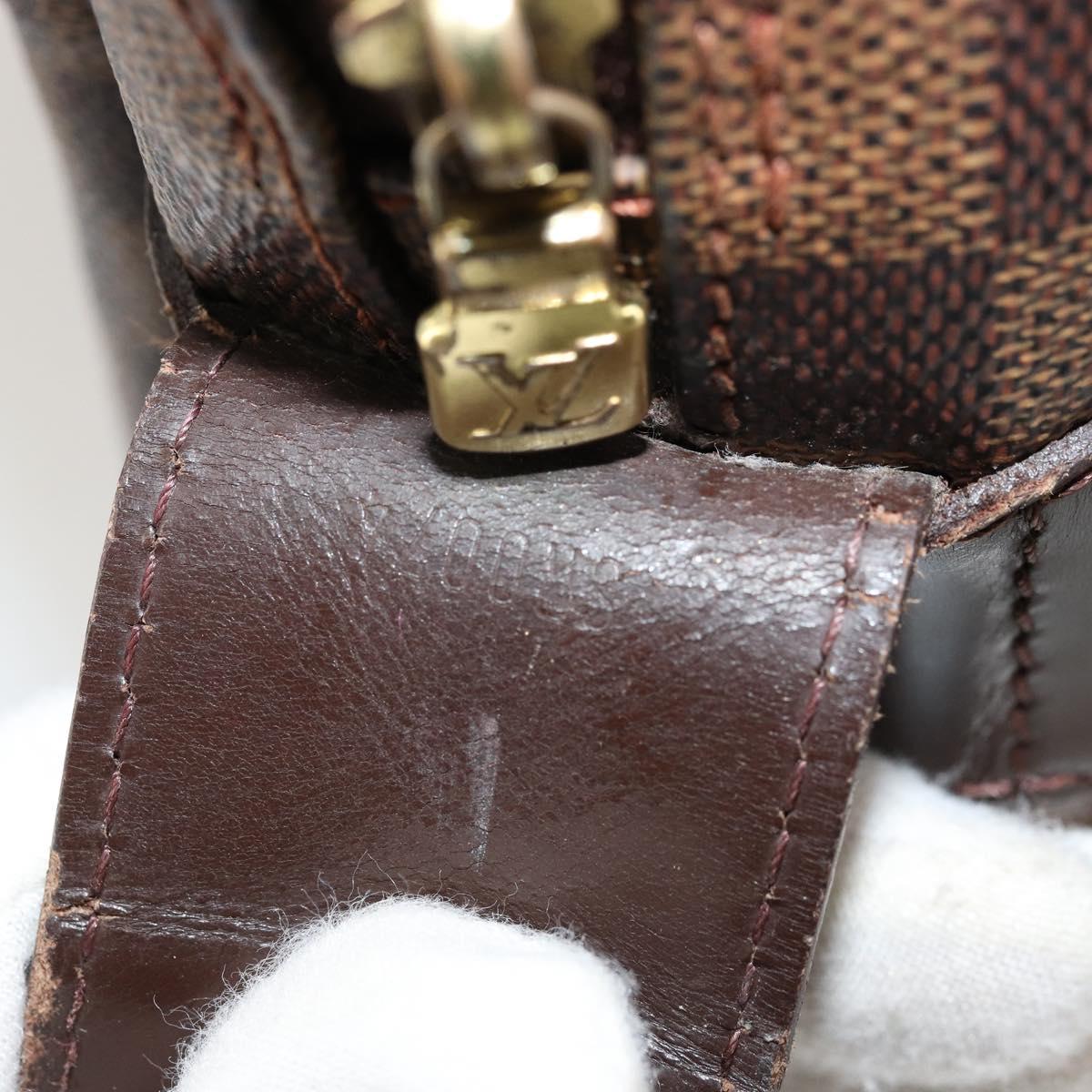 LOUIS VUITTON Damier Ebene Naviglio Shoulder Bag N45255 LV Auth BA12240