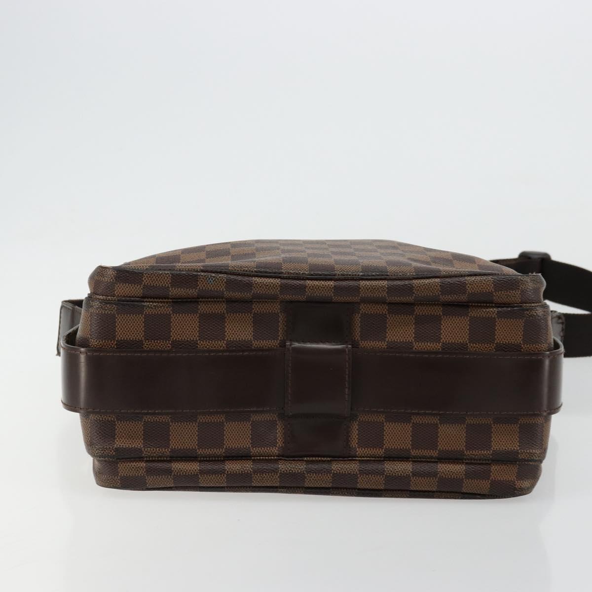 LOUIS VUITTON Damier Ebene Naviglio Shoulder Bag N45255 LV Auth BA12240