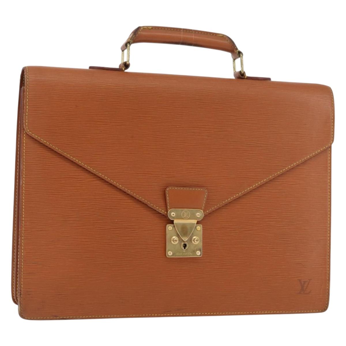 LOUIS VUITTON Epi Serviette Conseiller Briefcase Zipangu M54428 Auth BA12244
