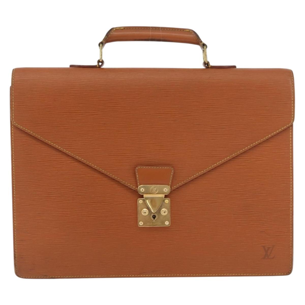 LOUIS VUITTON Epi Serviette Conseiller Briefcase Zipangu M54428 Auth BA12244