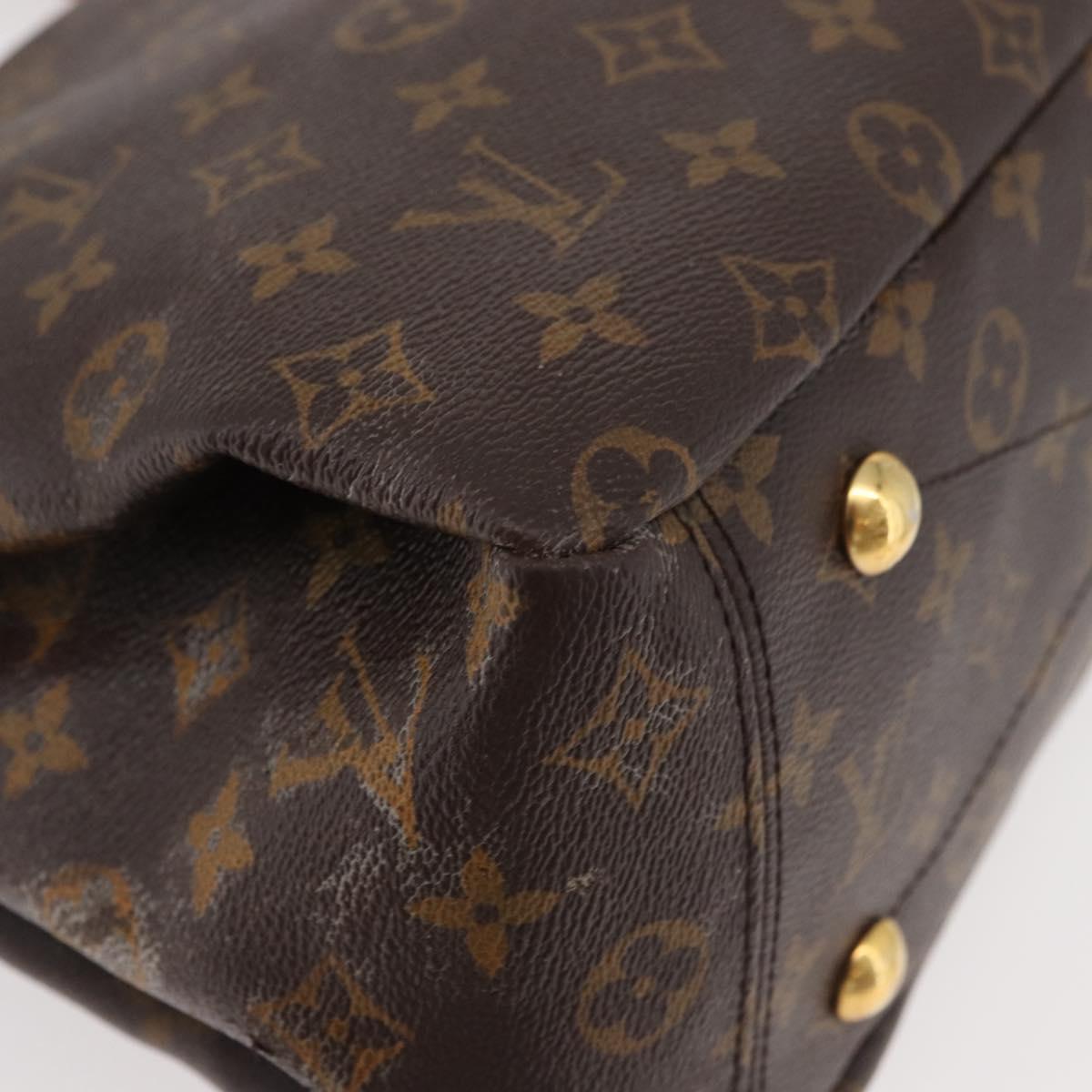 LOUIS VUITTON Monogram Pallas MM Hand Bag 2way Red M41175 LV Auth BA12249A