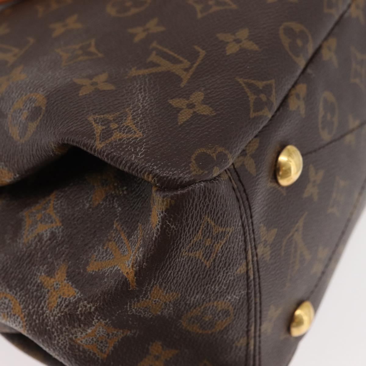 LOUIS VUITTON Monogram Pallas MM Hand Bag 2way Red M41175 LV Auth BA12249A