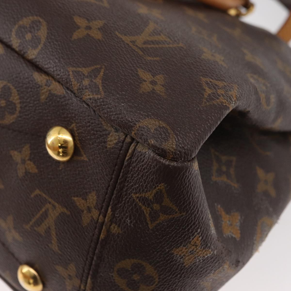 LOUIS VUITTON Monogram Pallas MM Hand Bag 2way Red M41175 LV Auth BA12249A