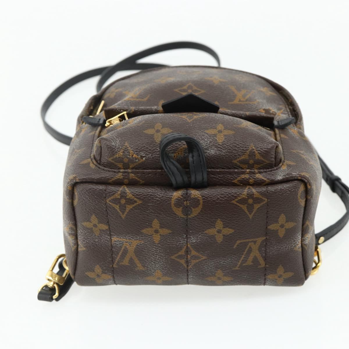 LOUIS VUITTON Monogram Palm Springs MINI Backpack M44873 LV Auth BA12251A