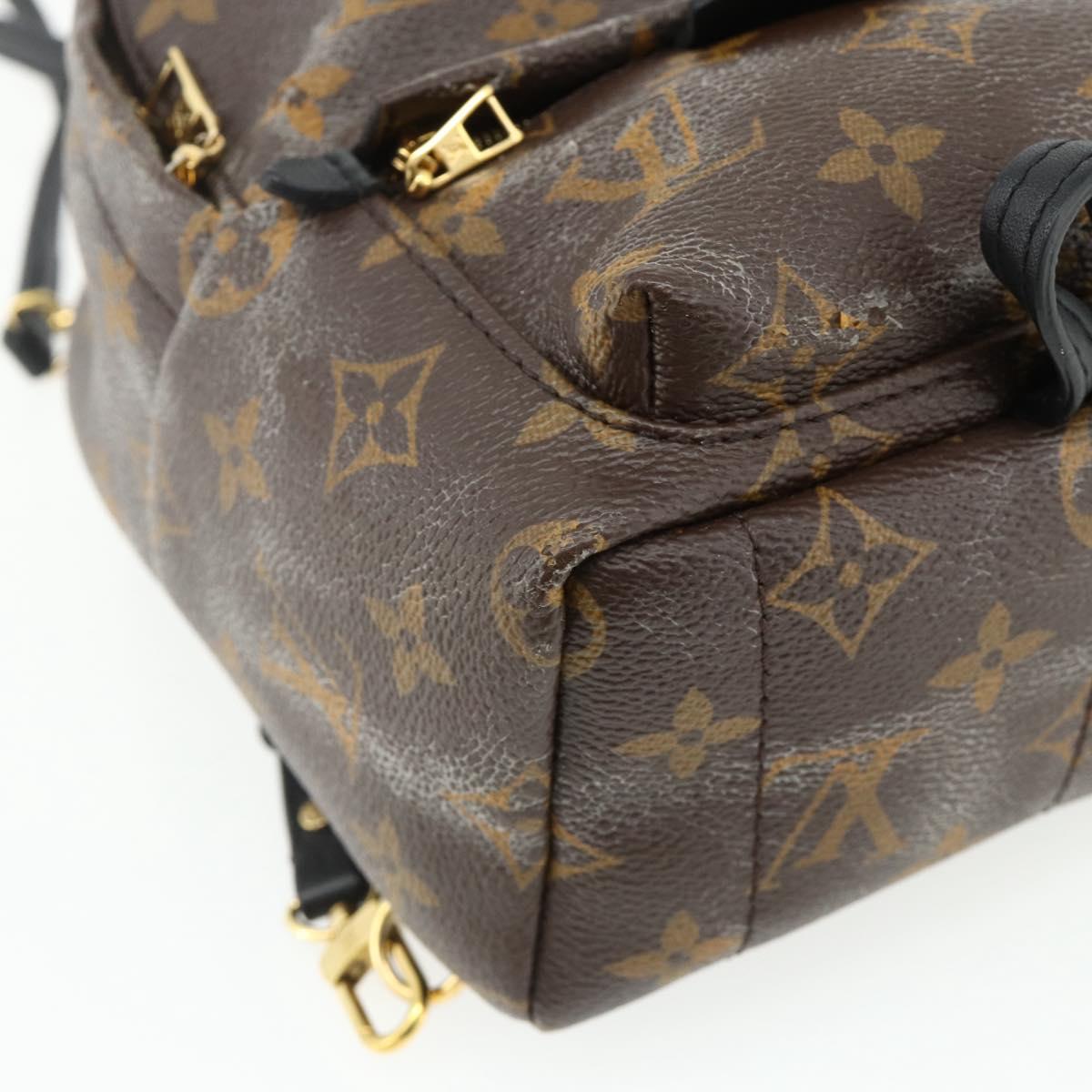 LOUIS VUITTON Monogram Palm Springs MINI Backpack M44873 LV Auth BA12251A