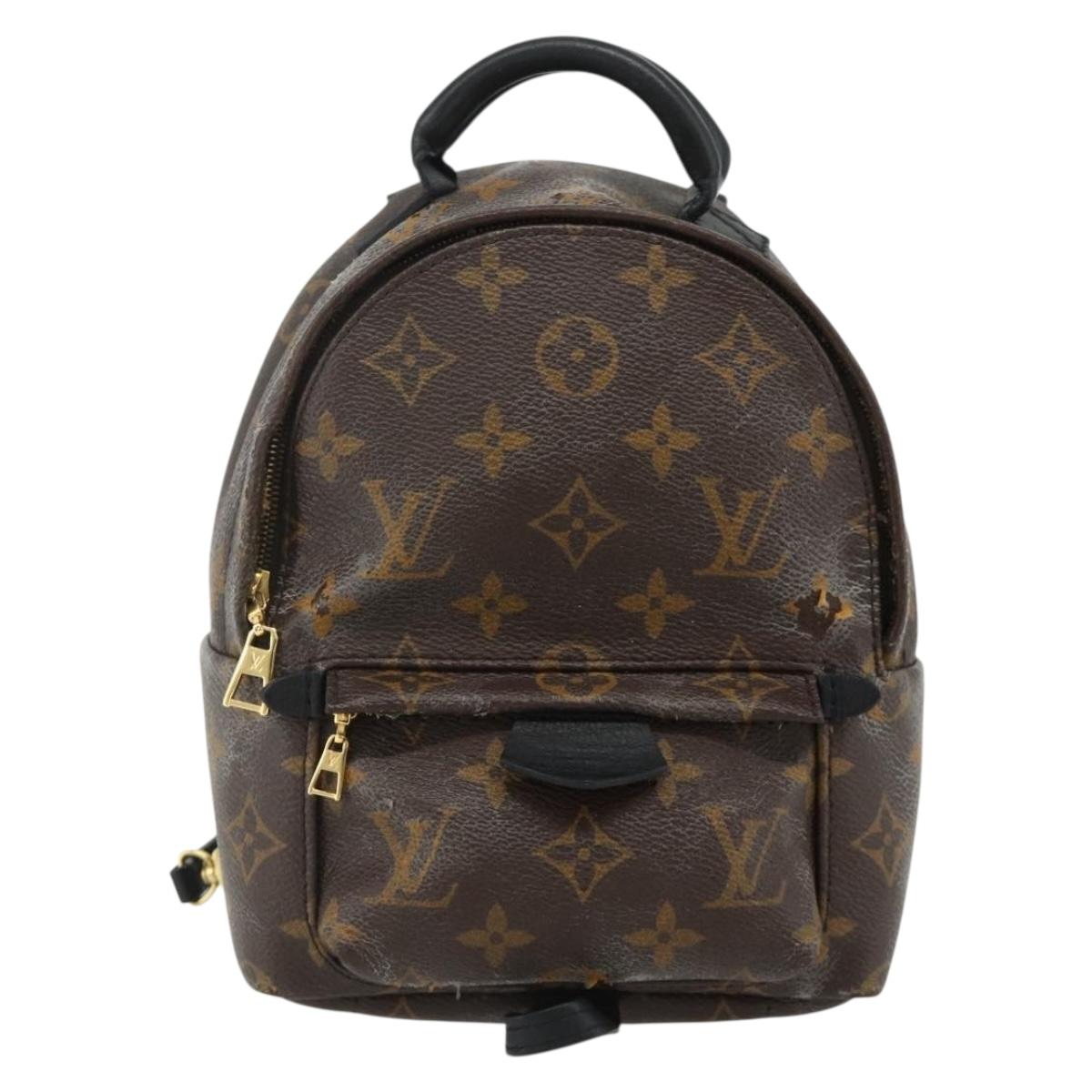 LOUIS VUITTON Monogram Palm Springs MINI Backpack M44873 LV Auth BA12251A
