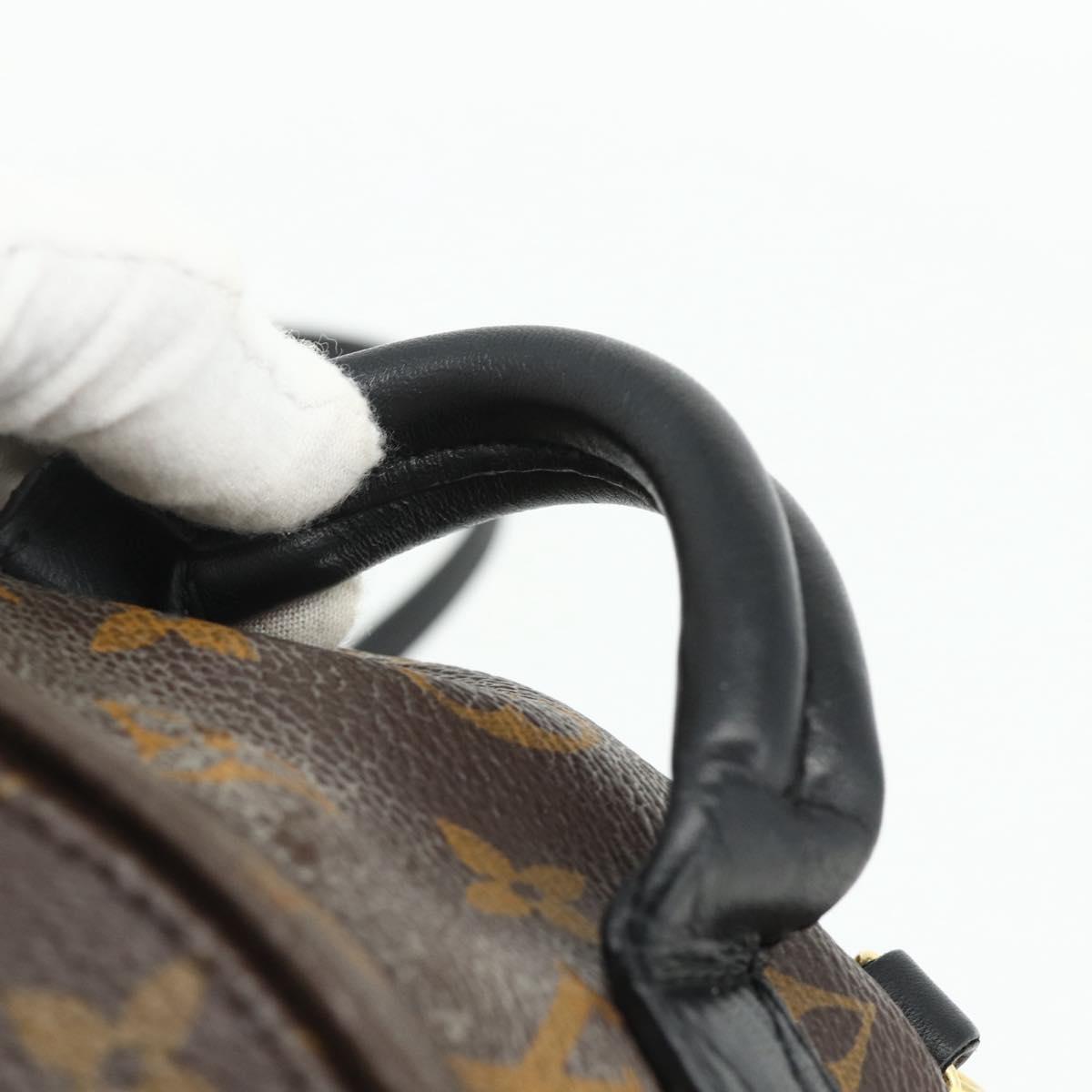 LOUIS VUITTON Monogram Palm Springs MINI Backpack M44873 LV Auth BA12251A