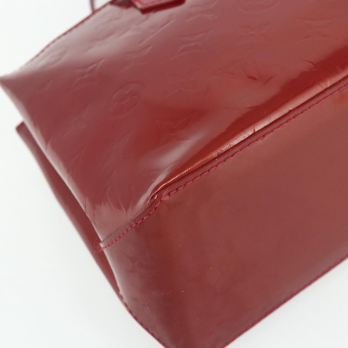 LOUIS VUITTON Monogram Vernis Wilshire PM Bag Pomme D'amour M93642 Auth BA12260