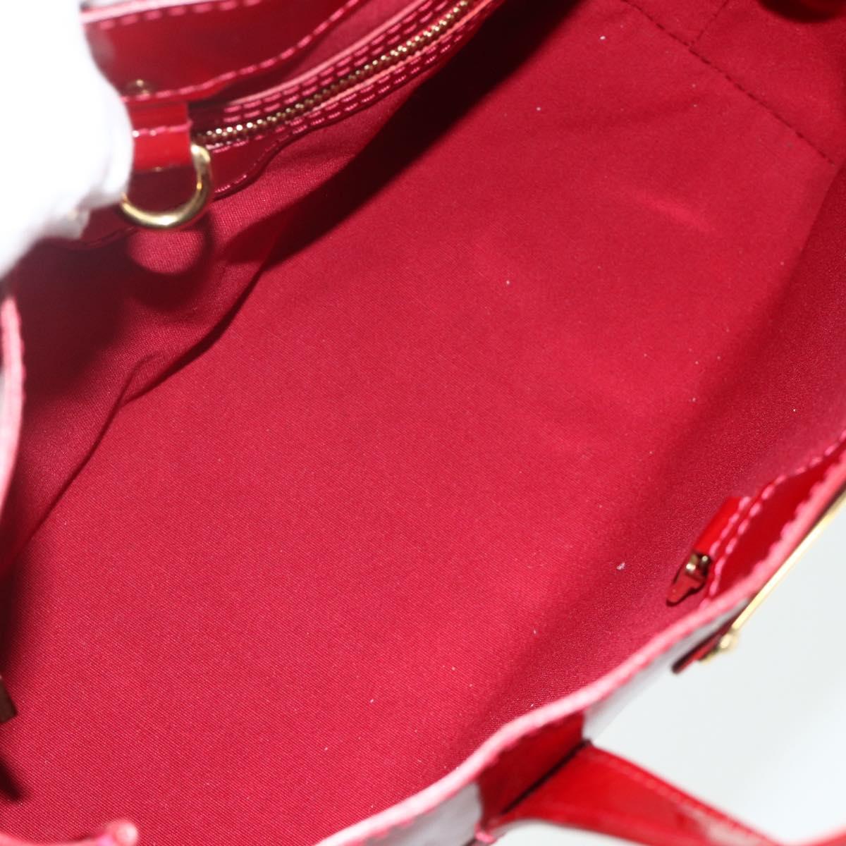 LOUIS VUITTON Monogram Vernis Wilshire PM Bag Pomme D'amour M93642 Auth BA12260