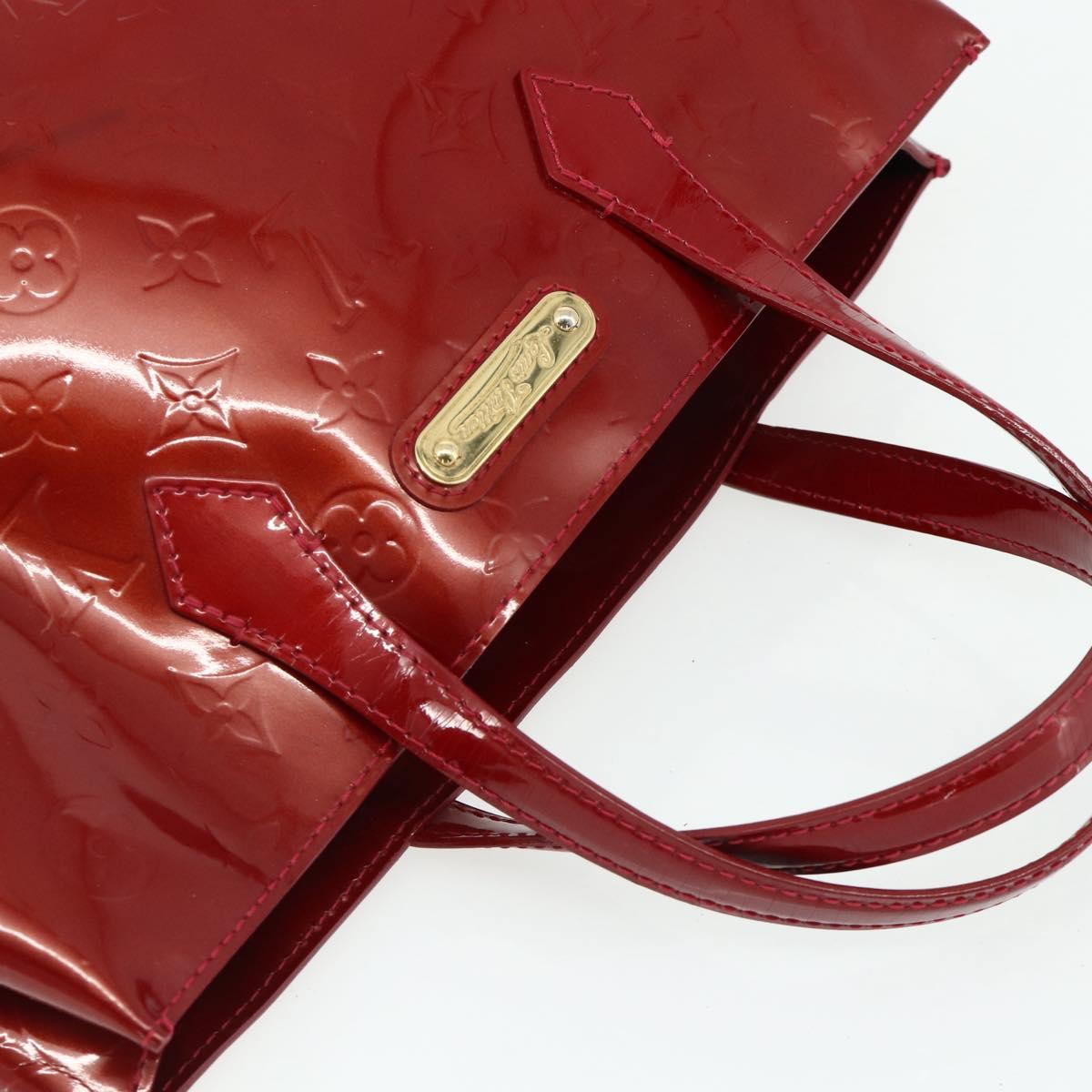LOUIS VUITTON Monogram Vernis Wilshire PM Bag Pomme D'amour M93642 Auth BA12260