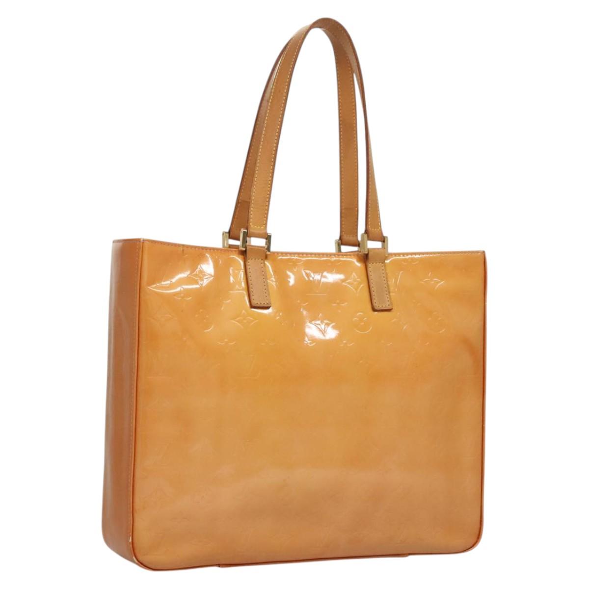 LOUIS VUITTON Monogram Vernis Columbus Bag Marshmallow Pink M91032 Auth BA1227