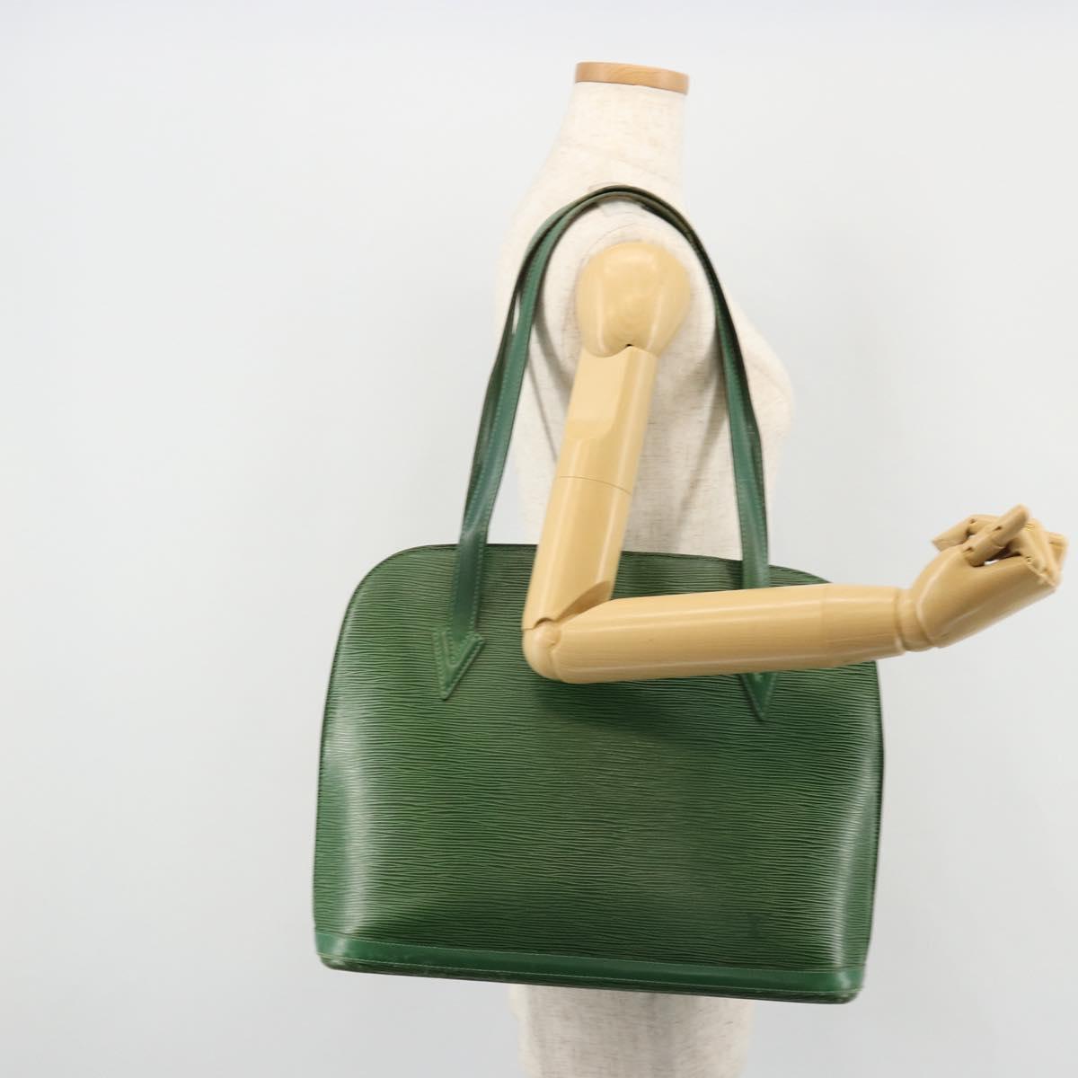 LOUIS VUITTON Epi Lussac Shoulder Bag Green M52284 LV Auth BA12273