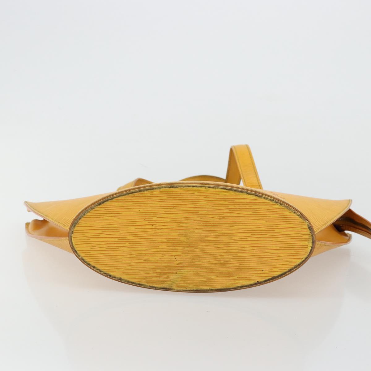 LOUIS VUITTON Epi Saint Jacques Hand Bag Yellow M52279 LV Auth BA12274