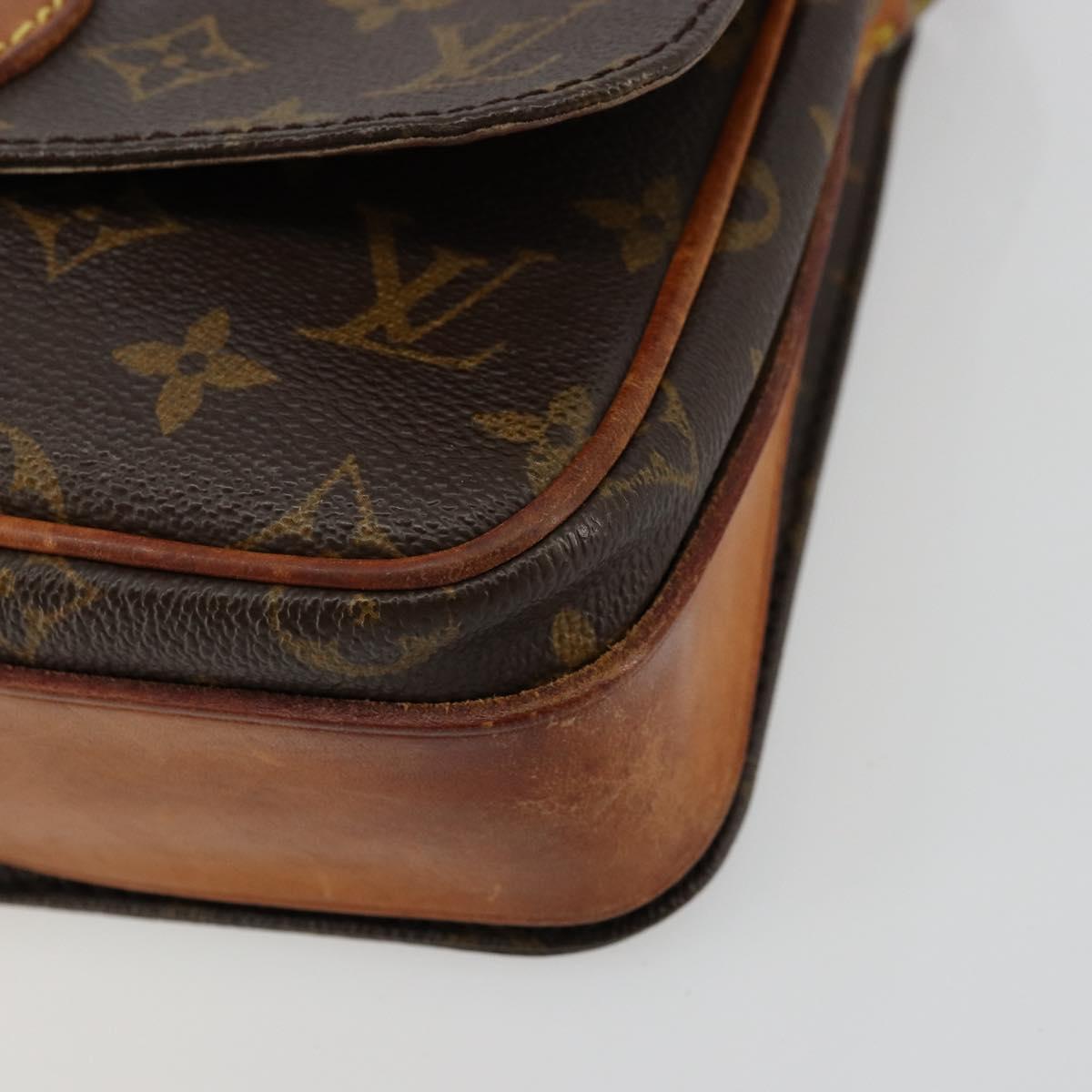 LOUIS VUITTON Monogram Cartouchiere MM Shoulder Bag M51253 LV Auth BA12277