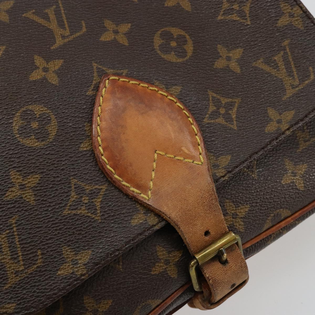LOUIS VUITTON Monogram Cartouchiere MM Shoulder Bag M51253 LV Auth BA12277
