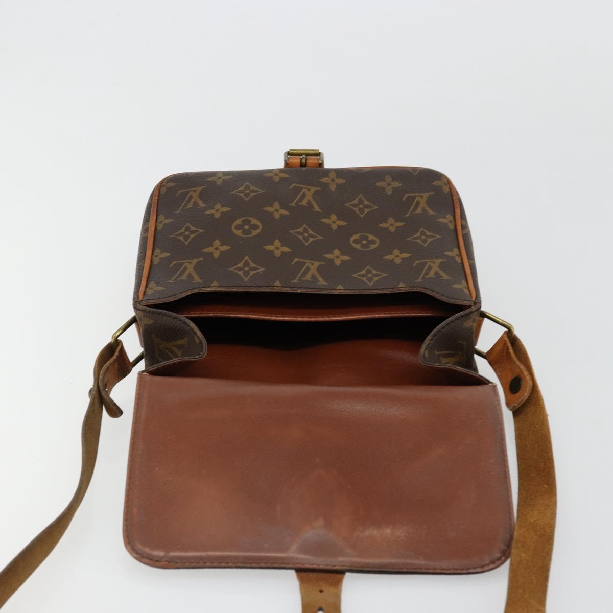 LOUIS VUITTON Monogram Cartouchiere MM Shoulder Bag M51253 LV Auth BA12277