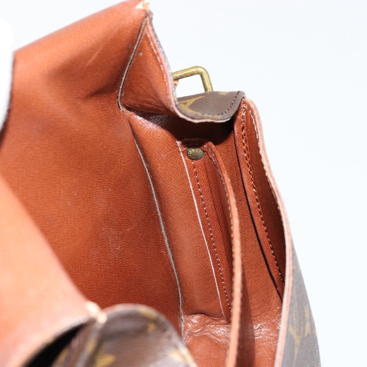 LOUIS VUITTON Monogram Cartouchiere MM Shoulder Bag M51253 LV Auth BA12277