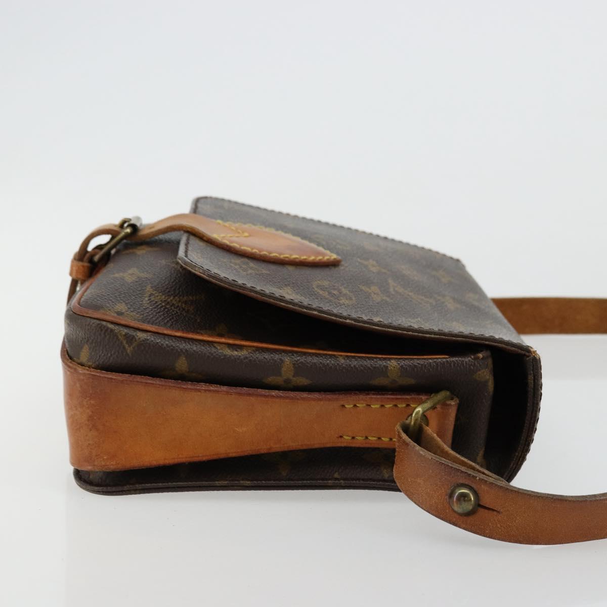 LOUIS VUITTON Monogram Cartouchiere MM Shoulder Bag M51253 LV Auth BA12277