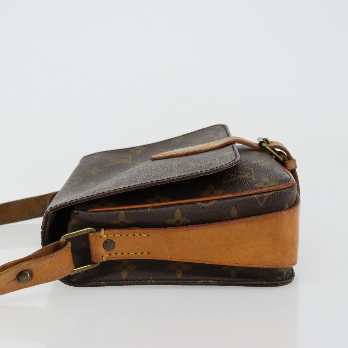 LOUIS VUITTON Monogram Cartouchiere MM Shoulder Bag M51253 LV Auth BA12277