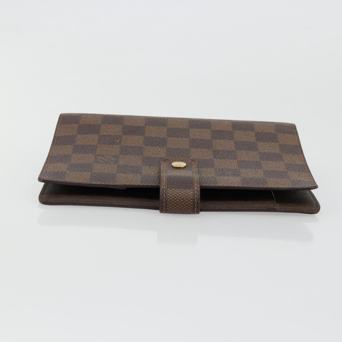 LOUIS VUITTON Damier Graphite Agenda MM Day Planner Cover R20242 LV Auth BA12280