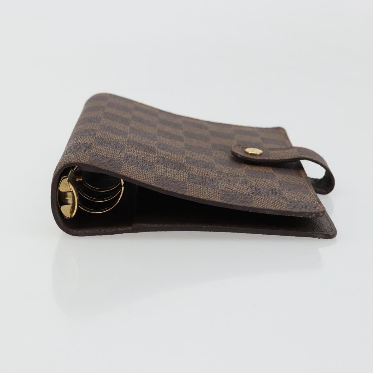 LOUIS VUITTON Damier Graphite Agenda MM Day Planner Cover R20242 LV Auth BA12280