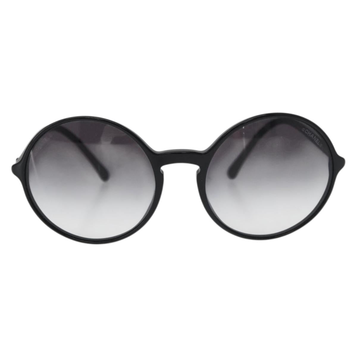 CHANEL Sunglasses plastic Black 5279-A CC Auth BA12282