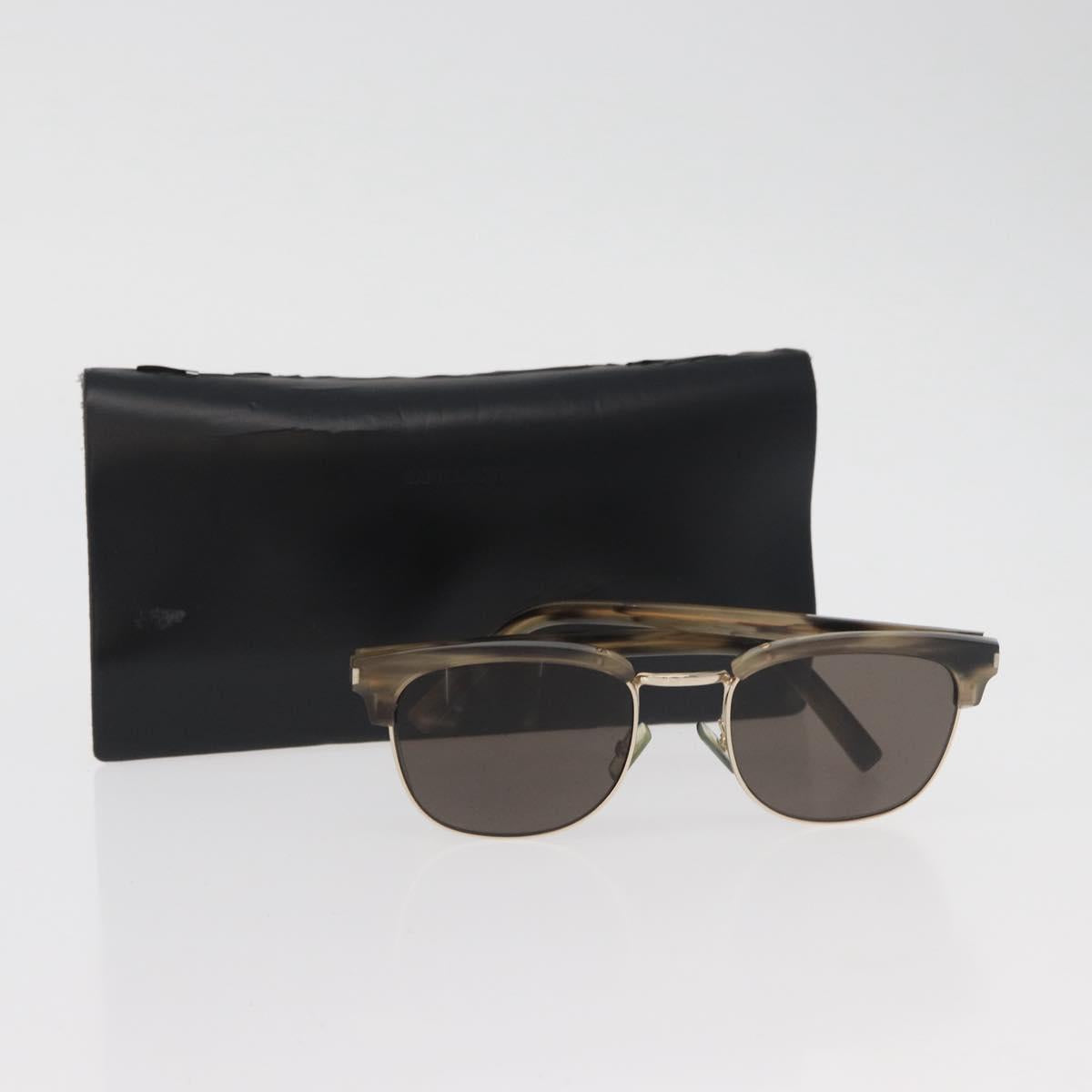 SAINT LAURENT Sunglasses plastic Beige SL5 Auth BA12284